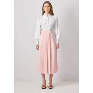 touche prive Faltenrock Elastisch Taille Maxi Faltenrock Damen, Elegant Plissierte Rock