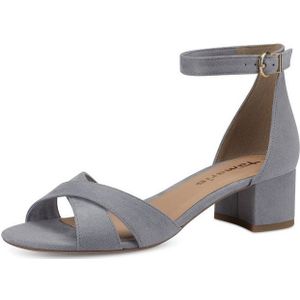 Tamaris Sandalette, Blockabsastz, Sommerschuh, Riemchensandale mit Kreuzbandage