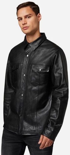 RICANO Langarmhemd Lederhemd Shirt-LS