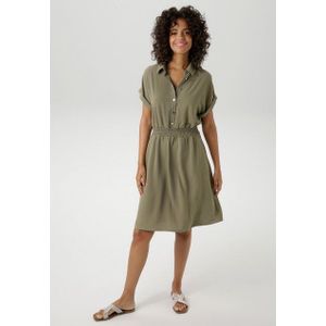 Aniston CASUAL Sommerkleid mit Smokbündchen in der Taille - NEUE KOLLEKTION