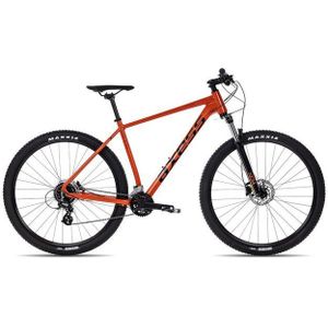 Axess Mountainbike DEBRIS, 16 Gang Shimano RD-M360 Acera 8 Schaltwerk, Kettenschaltung, MTB-Hardtail Herrenrad 29 Zoll rot/orange
