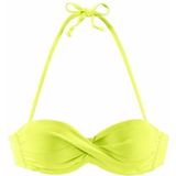 s.Oliver Bandeau-Bikini-Top Spain, in unifarben mit Wickeloptik