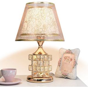 OYLCDI LED Nachttischlampe Tischlampe, Lampenschirm aus Stoff, E27-Fassung, Europäischer Stil Palast Stil, passend für alle Möbel, schlichter Lampenschirm, Retro Schreibtischlampe,Nachttischlampe im Wohn- und Schlafzimmer,Dimmbares Umgebungslicht Höhe x Tiefe: 42 x 26 cm, 5W-Glühbirne wird präsentiert*1, einfach und atmosphärisch, Atmosphäre Licht, Weihnachtsgeschenk