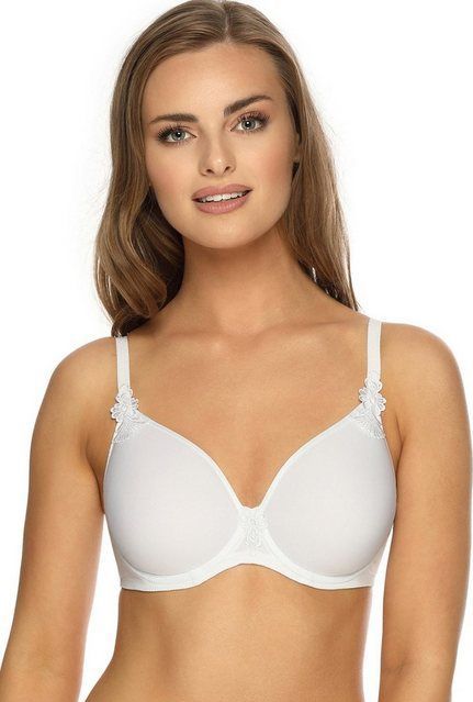 Viania Bügel-BH 211400 (1-tlg) Serie Betty schmale Träger gemoldete Spacercups Weiß