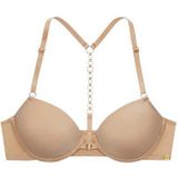 JETTE Push-up-BH mit Bügel und edlem Kettendetail hinten, sexy Dessous