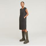 G-STAR Sommerkleid Seam Detail Overdyed Loose Dress ohne Ärmel