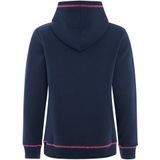 Zwillingsherz Hoodie Strandleben Moin mit gesticktem Schriftzug und neonfarbenen Akzenten