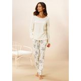Vivance Dreams Pyjama (2 tlg) mit Hortensien Muster