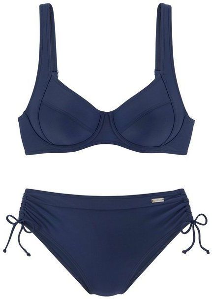 LASCANA Bügel-Bikini mit seitlich geraffter Bikinihose