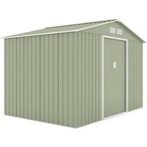 HATTORO Gartenhaus, BxT: 277,00x191,00 cm, Satteldach, widerstandsfähig, verzinktes Stahlblech, Grün