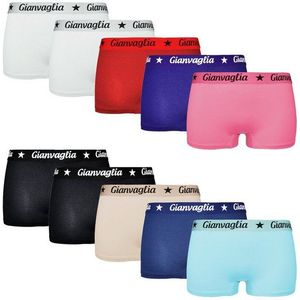 Rungassi Boxer 10x Damen Boxershort Panty Unterhosen Baumwolle GVG-8037 XL