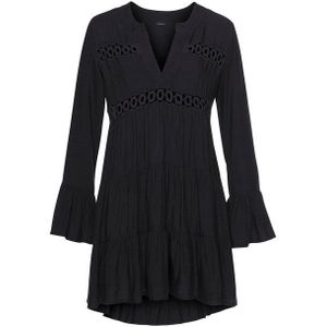 LASCANA Longbluse mit Spitzeneinsätzen, Tunika, Blusenkleid, Strandmode