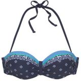 LASCANA Bügel-Bandeau-Bikini-Top Jimer, mit platzierten Druck