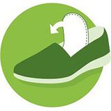 Remonte Plateausneaker mit Wechselfußbett, Freizeitschuh, Halbschuh, Schnürschuh