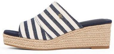 Tommy Hilfiger NAUTICAL STRIPES ESPADRILLE MULE Pantolette, Keilabsatz, Sommerschuh im modischen Streifen-Look