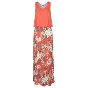 s.Oliver Maxikleid im Lagen-Look mit Blumenprint, Sommerkleid, Strandkleid
