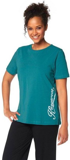 KangaROOS T-Shirt Kurzarm, figurumspielend, unifarben, Rundhalsausschnitt, casual