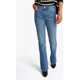 Tommy Hilfiger Bootcut-Jeans Bootcut Regular Waist mittlere normale Leibhöhe, mit Bügelfalten, mit Nieten