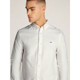 Tommy Jeans Langarmhemd TJM REG OXFORD SHIRT EXT mit Logostickerei
