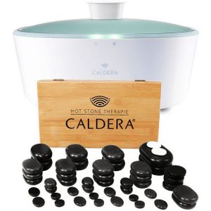 Caldera Massagestein CALDERA Hot Stone Massage Set, Steine und Wärmegerät, 54-tlg.