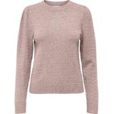 ONLY Rundhalspullover ONLKATIA LS PUFF O-NECK CC KNT mit Strukturstrick
