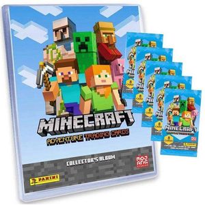 Panini Sammelkarte Minecraft Adventure Trading Cards - Sammelalbum + 25 verschiedene Samm
