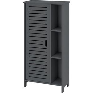 en.casa Midischrank Vansbro Badkommode 96x48x24cm Dunkelgrau