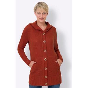 Sieh an! Strickjacke Kapuzenstrickjacke