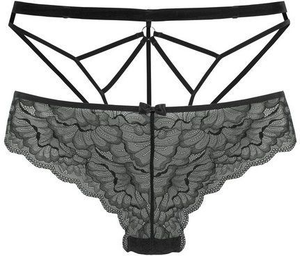 petite fleur gold Tanga-Ouvert (2-St) Packung: Tanga aus Spitze und Ouvert aus Bändern
