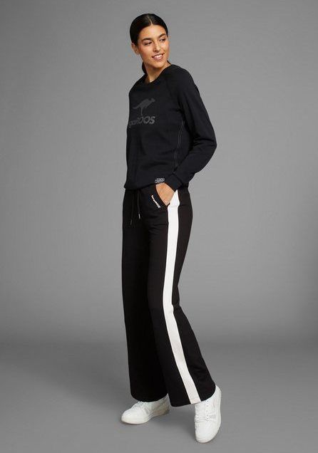KangaROOS Jerseyhose mit weitem Bein