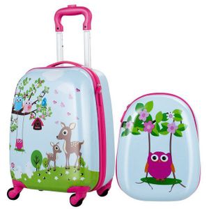 COSTWAY Kinderkoffer 2tlg Kinderkoffer, mit Rucksack