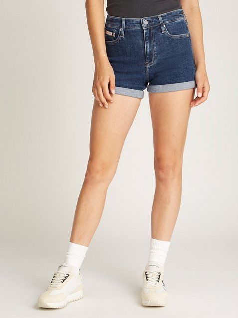 Calvin Klein Jeans Shorts MID RISE SHORT mit Umschlagsaum