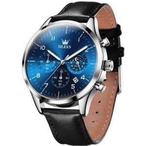 OLEVS Quarzuhr OLEVS Luxus Herrenuhr Chronograph Tag & Nacht Anzeige SB
