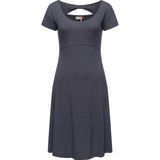 Ragwear Sommerkleid Lunngo Solid leichtes Freizeitkleid mit Schleifen-Ausschnit am Rücken