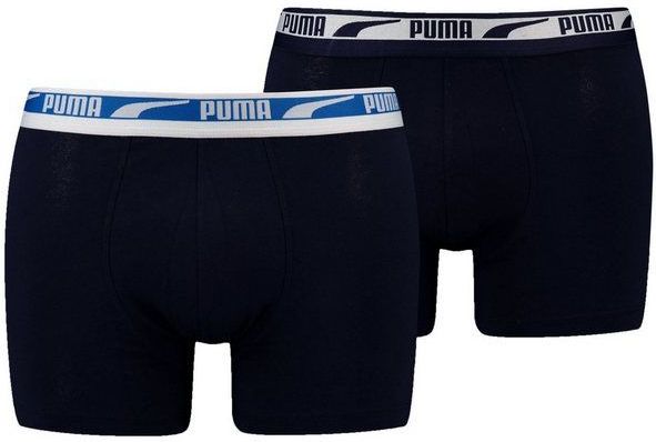 PUMA Boxershorts Everyday Comfort Cotton Stretch (2-St) mit charakteristischem Logobund