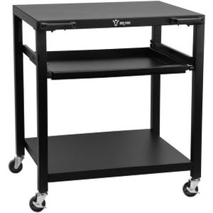 BBQ-Toro Servierwagen Grillwagen 80 x 65,5 x 86,5 cm, Schwarz, Grilltisch mit Arbeitsfläche