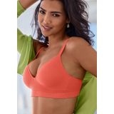 LASCANA Push-up-BH COMFY BRA ohne Bügel aus weicher Baumwollqualität, Basic Dessous