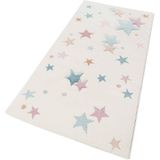 Esprit Kinderteppich Jonne ESP-4639, rechteckig, Höhe: 13 mm, Kurzflor, Sterne in pastell Farben, Kinderzimmer