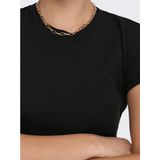 ONLY Kurzarmshirt ONLELINA S/S O-NECK SHORT TOP JRS NOOS