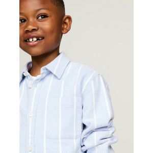 Tommy Hilfiger Langarmhemd MONOTYPE STRIPES SHIRT LS Kinder bis 16 Jahre mit Logoprägung