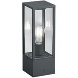 TRIO Leuchten LED Sockelleuchte, LED wechselbar, warmweiß, Wegbeleuchtung Garten-laterne aus Aluminium in Anthrazit, Höhe 40cm