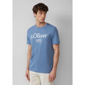 s.Oliver Kurzarmshirt T-Shirt mit Logo-Print Artwork