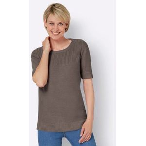 Sieh an! Strickpullover Kurzarmpullover