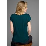 Laura Scott Shirtbluse aus Satin und Jersey