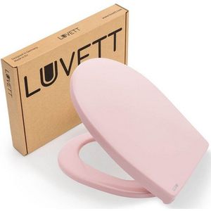 LUVETT WC-Sitz Farben C100 (Komplett-Set, Inklusive 3 Befestigungsarten), mit Original SoftClose® Absenkautomatik, Duroplast