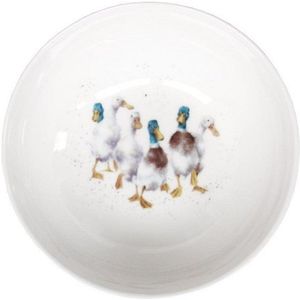 Wrendale Müslischale Wrendale Designs Porzellan Müsli Schale Watschel-Enten, Porzellan, (Stück)