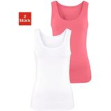 Vivance Tanktop aus elastischer Baumwoll-Qualität (2er-Pack)