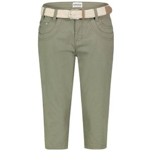 SUBLEVEL Bermudas - mit geflochtenem Gürtel, Größe M Twill Capri Shorts