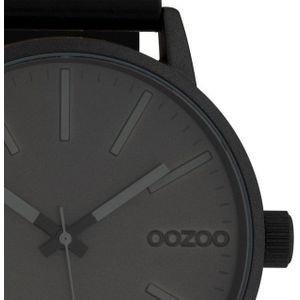 OOZOO Quarzuhr Oozoo Damen Armbanduhr Timepieces Analog, (Analoguhr), Damenuhr rund, groß (ca. 45mm) Lederarmband, Fashion-Style