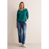 CECIL Langarmshirt aus reiner Baumwolle